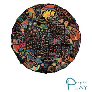 【Paper Play】創意多用途防水貼紙-卡通童趣刮畫風格 53枚入(防水貼紙 行李箱貼紙 手機貼紙 水壺貼紙)