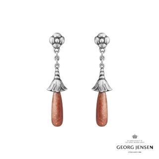 【Georg Jensen 官方旗艦店】MOONLIGHT BLOSSOM 耳環(純銀 日長石)