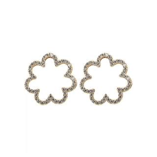 【KATE SPADE】kate spade經典雲朵設計鑽鑲飾穿式耳環(金)
