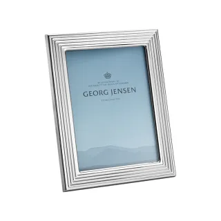 【Georg Jensen 官方旗艦店】BERNADOTTE 相框 中號(鏡面拋光不銹鋼 玻璃)