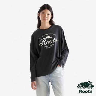 【Roots】Roots女裝- SIGNITURE 長袖上衣(鐵灰色)