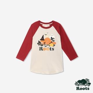 【Roots】Roots女裝- HALLOWEEN COOPER BASEBALL 長袖上衣(紅色)