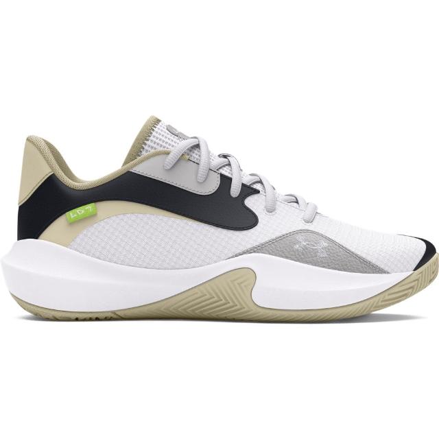 【UNDER ARMOUR】UA 男女同款 Lockdown 7 Low 籃球鞋_3027646-100(白色)