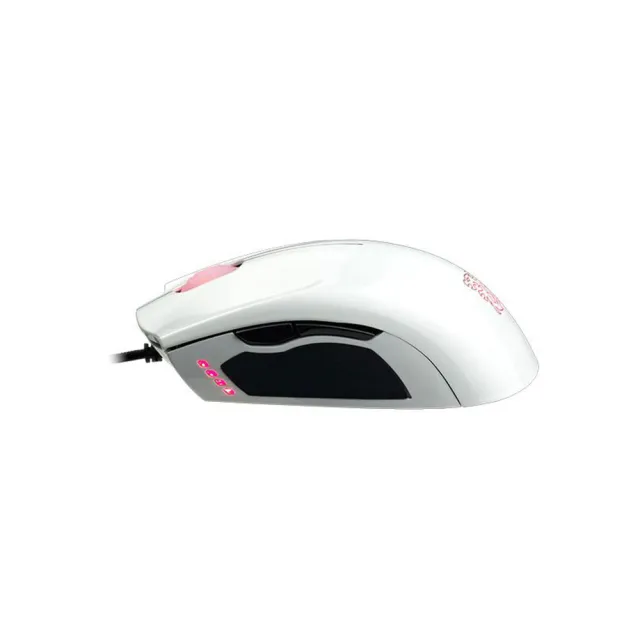 【Thermaltake 曜越】聖武士 SAPHIRA 電競滑鼠 3500DPI 亮面烤漆 砝碼配重 白 紅 黃(MO-SPH008DTX)