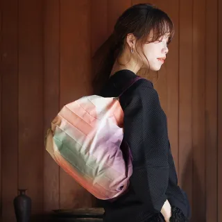 【SHUPATTO】燈籠型海外限定遠山之望系列秒收環保啪啪包-中(多色/環保袋/啪啪包)