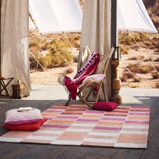 【SDL Home 山德力】ESPRIT 地毯 鈺彤170X240CM(方格 紅棕 客廳 書房 起居室 生活美學)