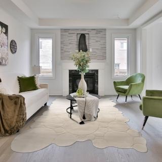 【SDL Home 山德力】ESPRIT 地毯 沫影 200X300CM(不規則 白色 客廳 書房 起居室 生活美學)