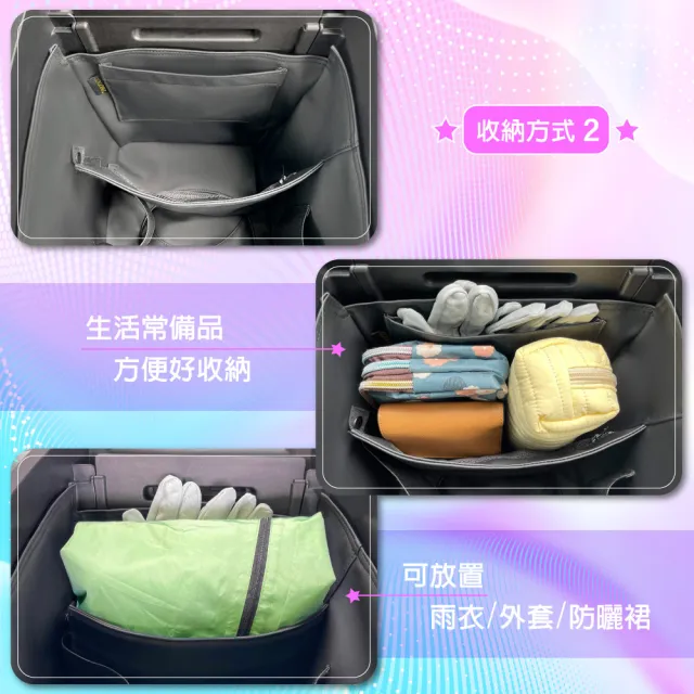 【GOGOBIZ】SYM CLBCU 125 蜂鳥 機車置物袋 機車巧格袋 分隔收納(機車收納袋 巧格袋)