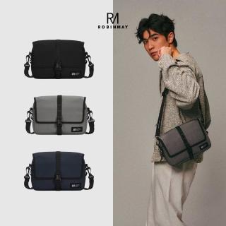 【ROBINMAY】韋斯斜揹包-L(插扣、拉鍊封口/多色任選)