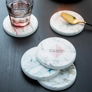 【KOTI 日安生活】矽藻土吸水杯墊-大理石(隔熱墊漱口墊洗漱墊肥皂墊珪藻土矽藻土)