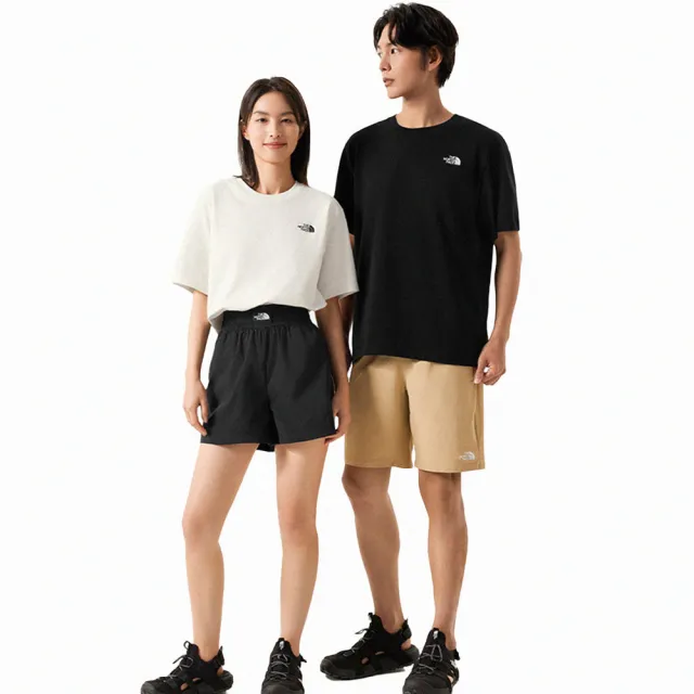 【The North Face 官方旗艦】男女款精選短Tee-印花款/UPF防曬/純棉/吸濕排汗(多款可選)