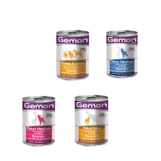 【Gemon 啟蒙】主食犬罐頭415g-24入(狗罐頭、義大利主食罐、狗主食罐、幼犬罐頭、成犬罐頭 全齡適用)