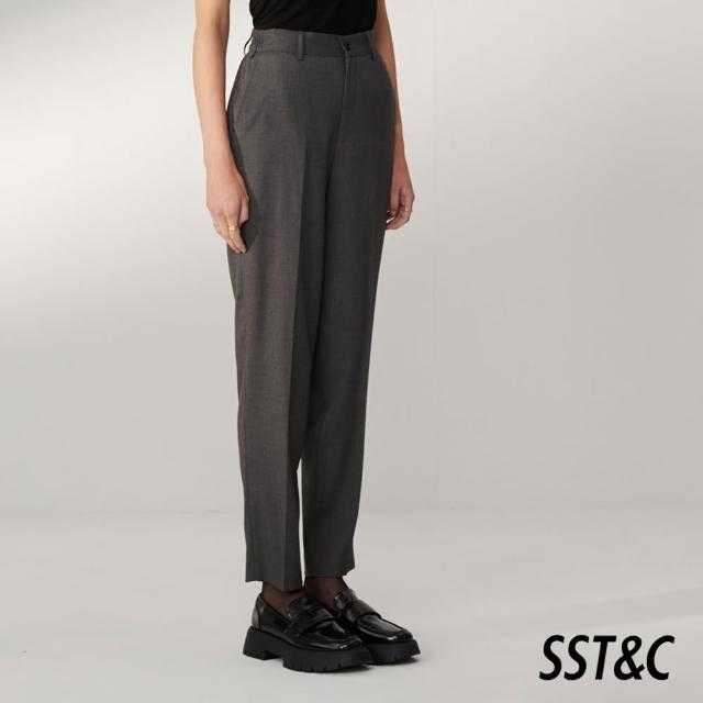 【SST&C】灰色鬆緊腰頭設計西裝褲01022409006(換季65折)