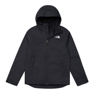 【The North Face】TNF 休閒 防水透氣可調節連帽衝鋒衣 M ACTIVE RAIN ZIP-IN JKT-AP 男 黑(NF0A8DMBJK3)