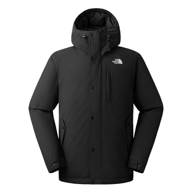 【The North Face】TNF 防潑水保暖連帽羽絨外套 M PUFFY LIFESTYLE DOWN JACKET-APFQ 男 黑(NF0A88R44H0)