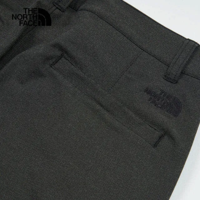 【The North Face】TNF 休閒 防潑水可調節縮口長褲 W M66 TWILL WIDE LEG PANT-AP 女 黑(NF0A83UXJK3)