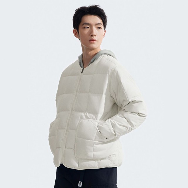 【The North Face】TNF 防風防潑水保暖羽絨外套 M M66 DOWN LINER JACKET-AP 男 米白(NF0A83UOQLI)