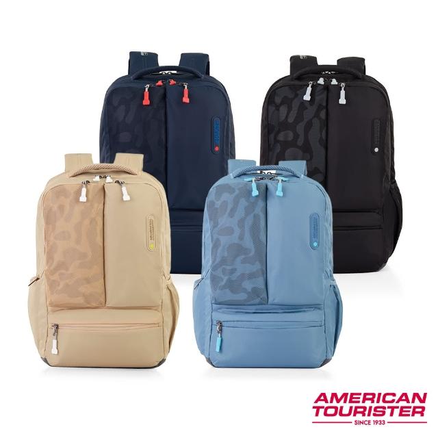 【AMERICAN TOURISTER 美國旅行者】HALL ASR減壓日常休閒筆電後背包17吋(多色可選)