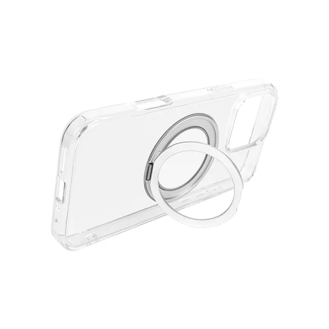 【Gramas】iPhone 16 Pro Max 6.9吋 Mag-O 支架磁吸透明保護殼(透)