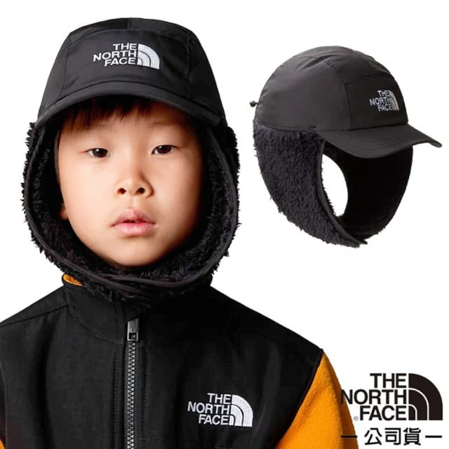 The North Face 童 Shasta Trapper 保暖可調節護耳帽.保暖耳罩.毛絨帽(888F-YU3 黑)