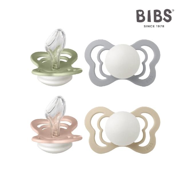 【BIBS】COUTURE 拇指型矽膠安撫奶嘴 夜光2入(丹麥奶嘴 原裝進口公司貨)