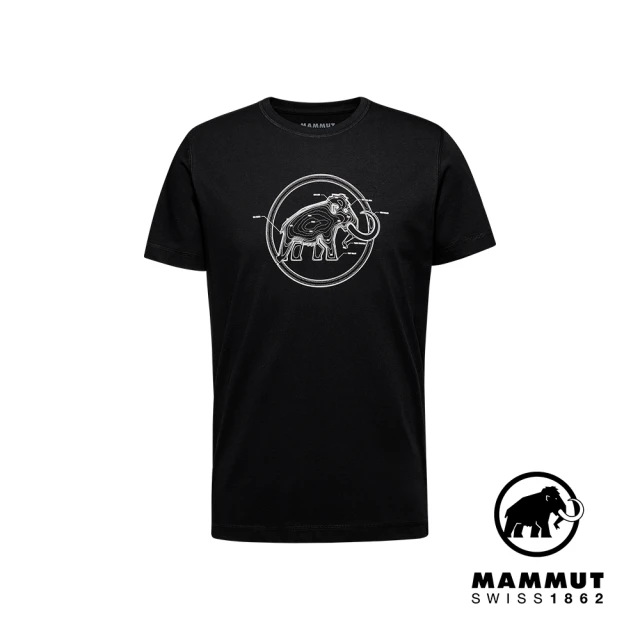 Mammut 長毛象 Mammut Core T-Shirt Lines Men 機能有機棉LOGO短袖T恤 男款 黑色 #1017-04045