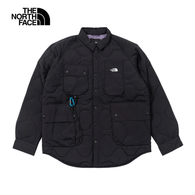 The North Face 北面UE男款黑色DWR防潑水多口袋設計鋪棉外套｜5JU4JK3