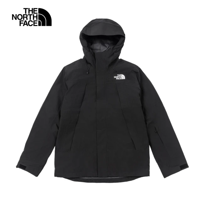 The North Face 北面男款黑色DryVent防水透氣保暖連帽鋪棉內裡三合一外套｜82VO4GZ