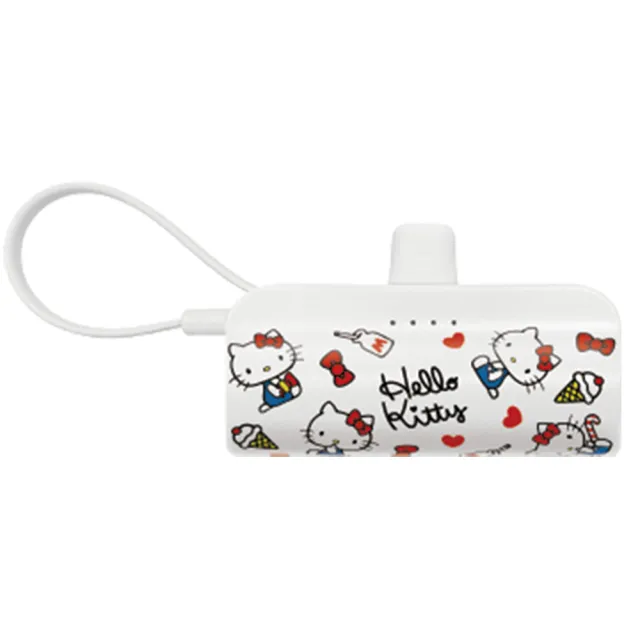 【HongXin】Hello Kitty KPB-2300 5000mAh 快充直插式口袋行動電源(Lightning接頭)