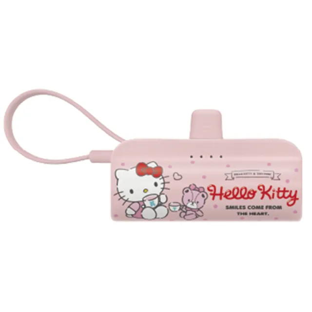 【HongXin】Hello Kitty KPB-2300 5000mAh 快充直插式口袋行動電源(TYPE-C接頭)