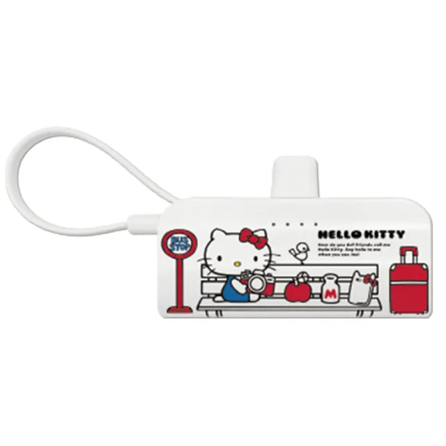 【HongXin】Hello Kitty KPB-2301A 5000mAh 快充直插式口袋行動電源(TYPE-C接頭)