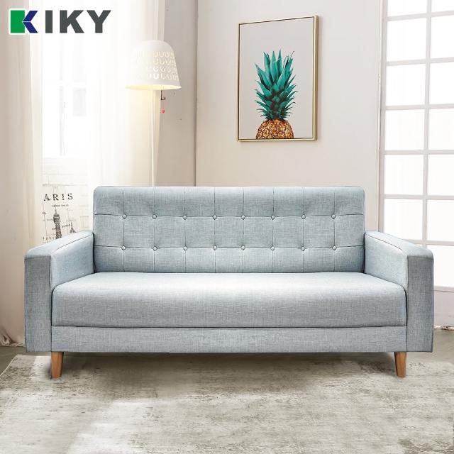 【KIKY】波米拉3人座貓抓皮沙發(三人座)