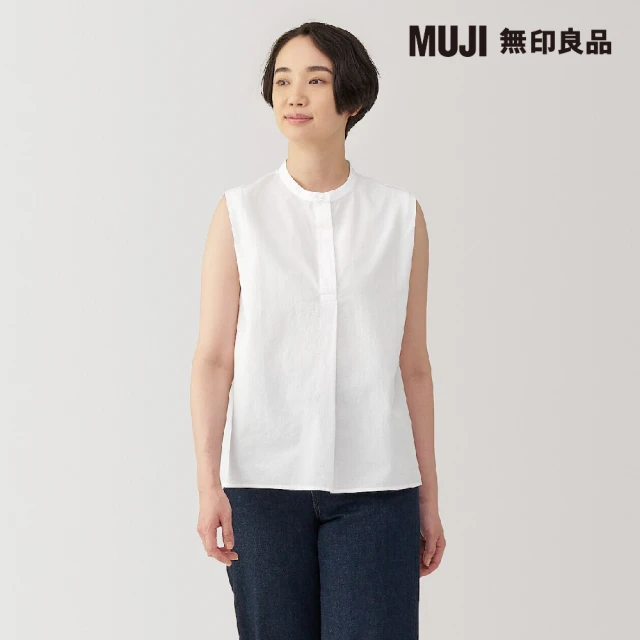 MUJI 無印良品 女涼感平織布無袖套衫(共3色)