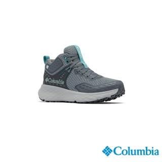 【Columbia 哥倫比亞】女款-OD防水極彈高筒健走鞋-鈦金灰(UBL73540YB/IF)