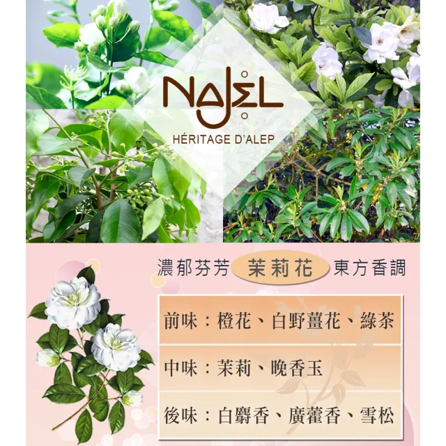 【法國NAJEL】阿勒坡經典花香保濕嫩白乳液300ml任選6入(茉莉花/梔子花)
