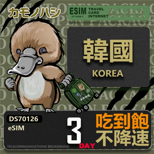 鴨嘴獸Platypi.IF 日本eSIM 15日吃到飽 高流