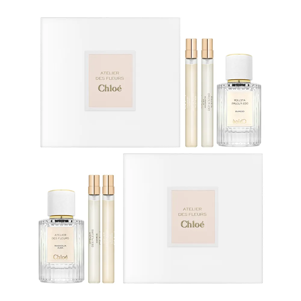 【Chloe’ 蔻依】仙境花園系列 北國雪松/木蘭詩語 淡香精禮盒(國際航空版_50ml+10ml+10ml)