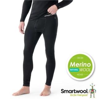 【SmartWool】男 All-season 美麗諾羊毛內著長褲.衛生褲.內搭褲.貼身褲.打底褲(SW016959-001 黑色)