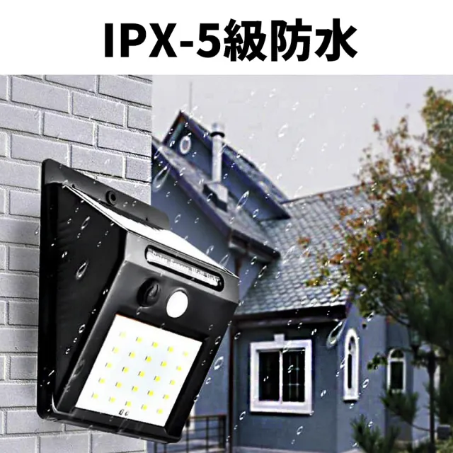【環保0電費】太陽能 30顆LED 智能感應燈 天黑自亮人體感應(住家戶外都能使用)
