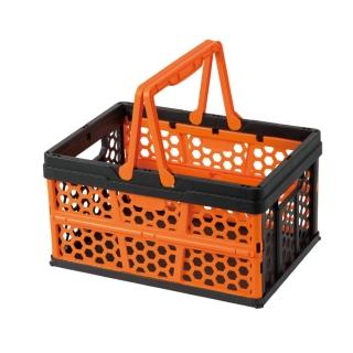 【TACTIX】輕便摺疊購物籃 16L TX-0236(購物籃 萬用提籃)