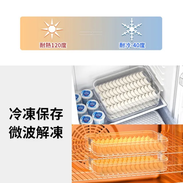 【homer生活家】大容量可疊加水餃盒 1蓋4層(水餃保鮮盒 水餃收納盒 食物保鮮盒 餃子收納盒 冷凍水餃盒)