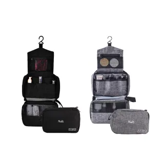 【NUIT 努特】防水吊掛旅行盥洗包 收納 化妝包 掛勾漱洗包 輕便旅行 防水有蓋防潑水(NTE50)