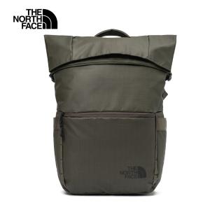 【The North Face 官方旗艦】北面男女款綠色DWR防潑水耐用大容量休閒後揹包｜81DO4WC