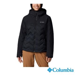 【Columbia 哥倫比亞】女款-OT防水極暖羽絨外套-黑色(UWR35550BK/IF)