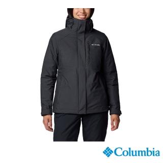 【Columbia 哥倫比亞】女款-OT防水保暖兩件式外套-黑色(UWR73960BK/IF)