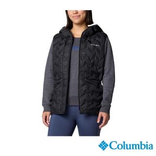 【Columbia 哥倫比亞】女款-保暖羽絨連帽背心-黑色(UWR87160BK/IF)