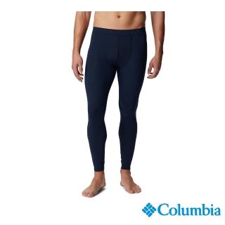 【Columbia 哥倫比亞】男款-極暖快排內著長褲-深藍(UAE90140NY/IF)