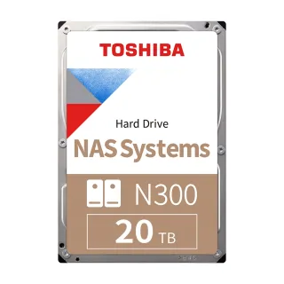 【TOSHIBA 東芝】N300系列 3.5吋 20TB 7200轉 512MB NAS內接硬碟(HDWG62AAZSTA)