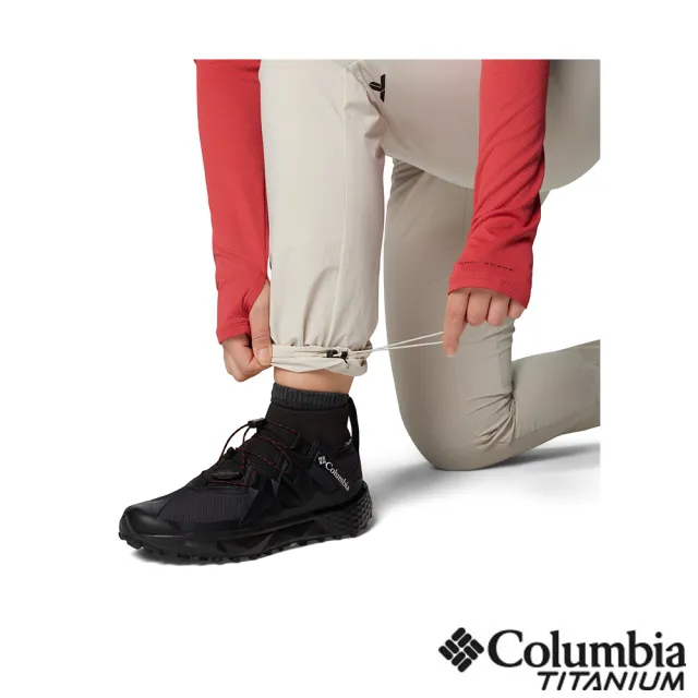 【Columbia 哥倫比亞】女款-超防曬UPF50防潑長褲-卡其(UAK56510KI/IF)