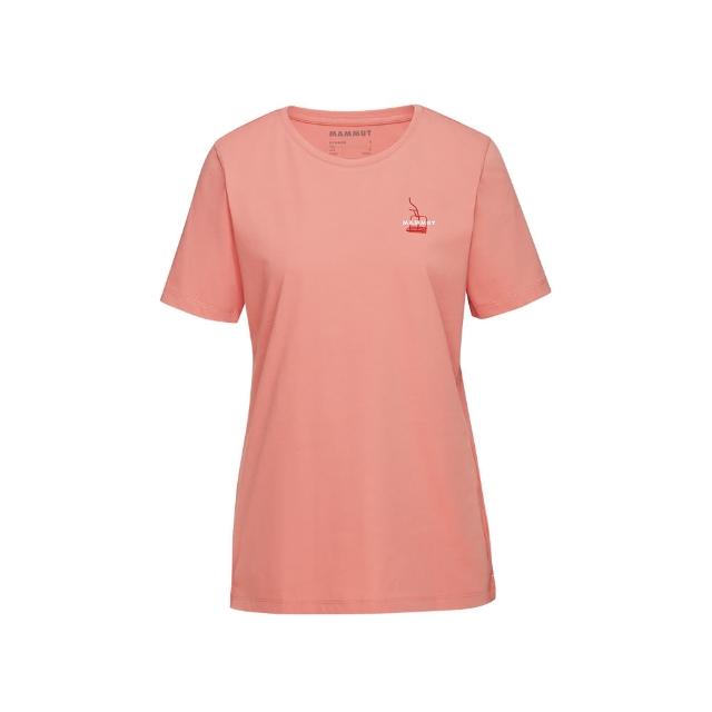 【Mammut 長毛象官方直營】Mammut Core T-Shirt Snow W 機能有機棉舒適短袖上衣 女款 石英粉 #1017-04085